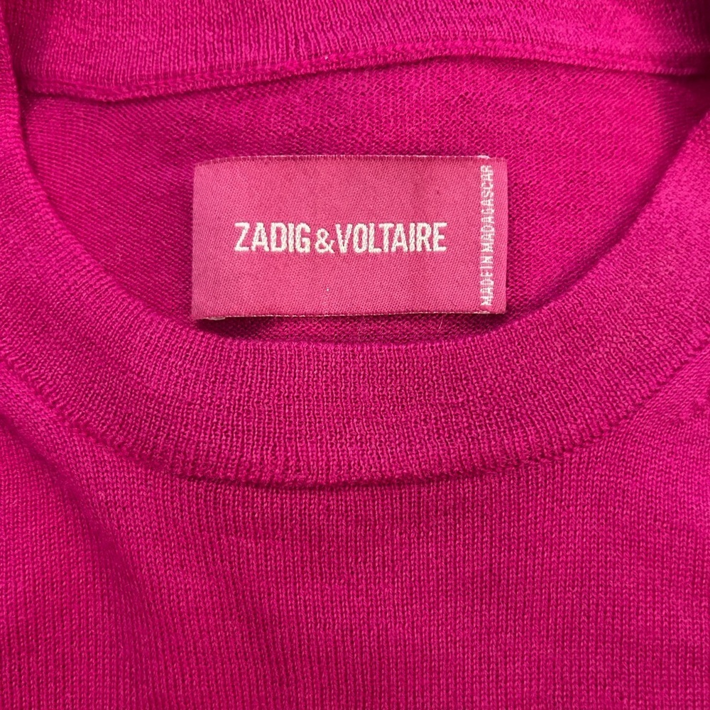 Zadig & Voltaire merino wool Pink Women's Sweater - Picture 14 of 15